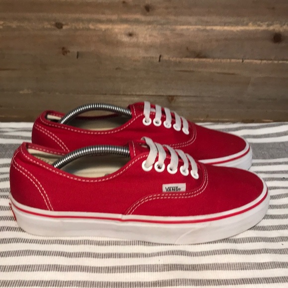 vans off the wall red shoes